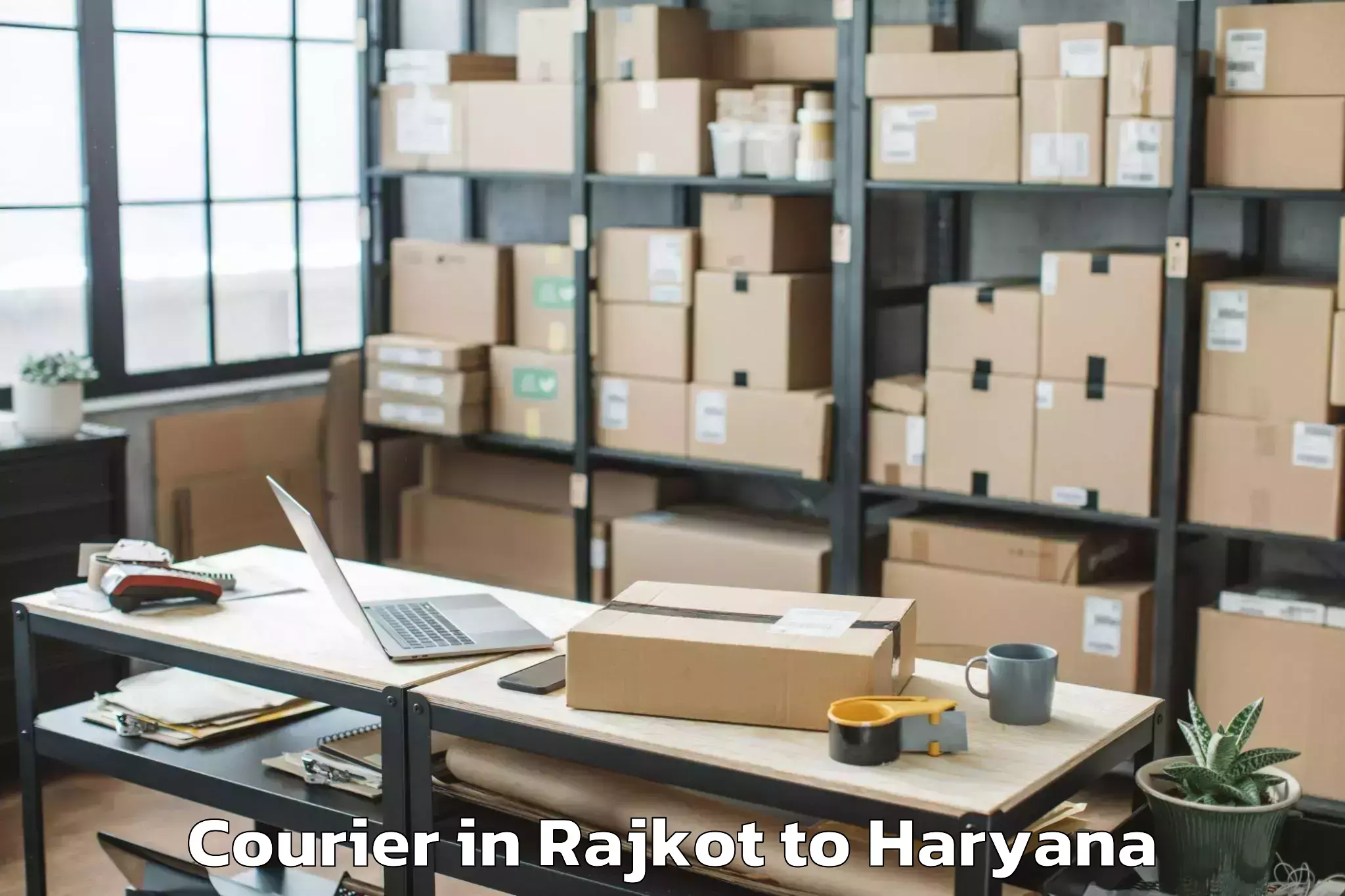 Book Rajkot to Srs Mall Faridabad Courier Online